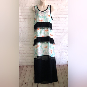 Twinkle By Wenlan New York Silk Maxi Dress‎